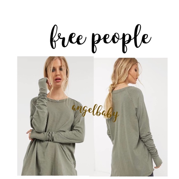 Free people Arden tee in Washed Army! - Picture 14 of 16